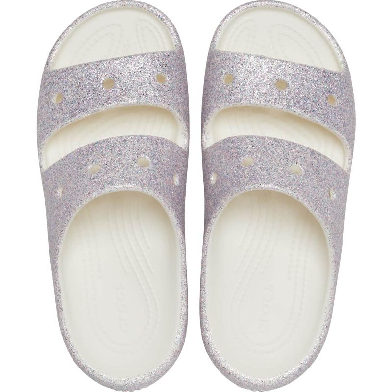 Crocs Kids' Classic Glitter Sandals 2.0, 3 of 7