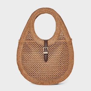 Straw Oval Shoulder Bag - A New Day™ Tan : Target