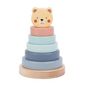 Toysters Wooden Stackable Rainbow Tower Educational Wooden Toy - 1 of 1