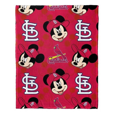 St. Louis Cardinals Mickey Mouse Fabric 