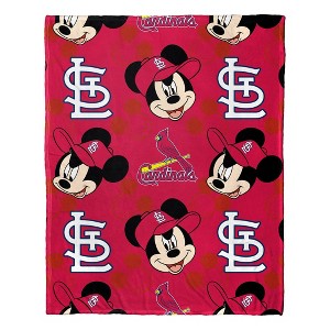 MLB St. Louis Cardinals Mickey Silk Touch Throw Blanket and Hugger - 1 of 3