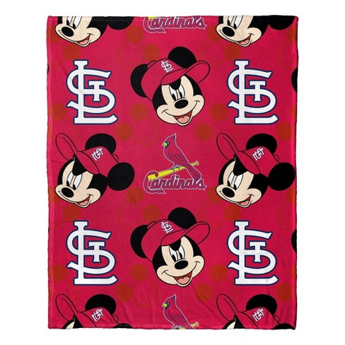 MLB St. Louis Cardinals Mickey Silk Touch Throw Blanket and Hugger