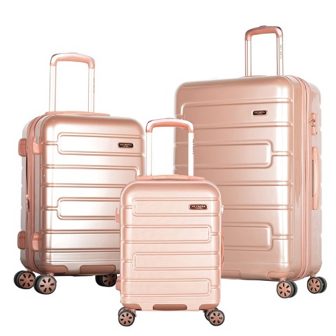 Olympia Usa Nema 3pc Hardside Expandable Spinner Luggage Set Rose Gold Target