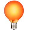 Novelty Lights 25 Pack RetroGlo G40 LED Filament Bulbs, E12/C7 Candelabra Base Outdoor String Light Replacement Bulbs - 2 of 4