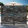 Dovelina Metal Outdoor Privacy Screen Freestanding Patio Decorative Screens - 2 of 4