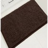 Home Mart Goods Brown Soft Cozy Plush Chenille Bath Mat Bathroom Rug - 23"x15" - 3 of 4