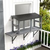 Wooden Cat Catio, Outdoor Cat Enclosure Window Perch with Jumping Platform, for Safely Enjoying Outdoor Sights - 3 of 4