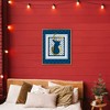 Stupell Industries Winter Plaid Deer Gold Detail Floating Frame Canvas Art - 3 of 4