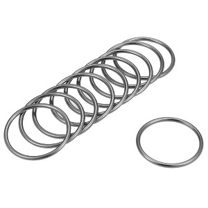 Unique Bargains Zinc Alloy Craft DIY Accessories Hardware Bag Belt O-Ring Buckles 10 Pcs - 1 of 3
