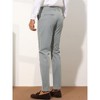 Lars Amadeus Men's Slim Fit Business Flat Front Stripes Chino Trousers - 3 of 4