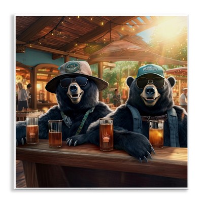 Stupell Industries Drinking Bears at Bar Wall Plaque Art