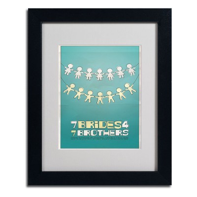 Trademark Fine Art -Megan Romo 'Seven Brides Seven Brothers' Matted Framed Art
