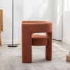 KINWELL 28" Wide Boucle Upholstered Square Armchair - 4 of 4