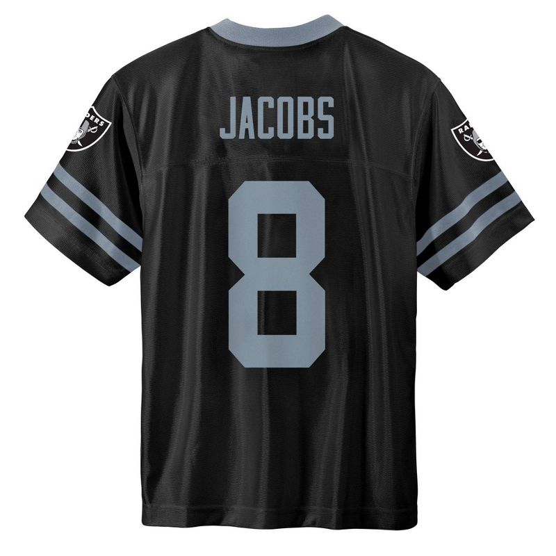 NFL Las Vegas Raiders Boys&#39; Short Sleeve Jacobs Jersey, 3 of 4