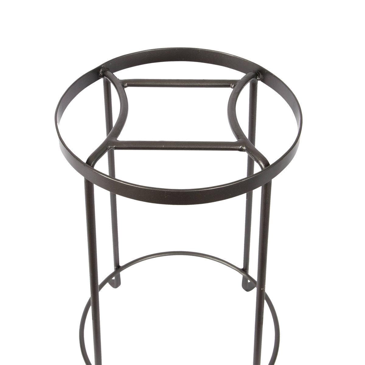 Indoor/Outdoor Diamond Shaped Argyle Iron Plant Stand Roman Bronze - Achla Designs - thumbnail 5