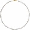 Pompeii3 16" 14K Yellow Gold Freshwater Cultured Pearl Necklace 5-5.5mm - 2 of 4