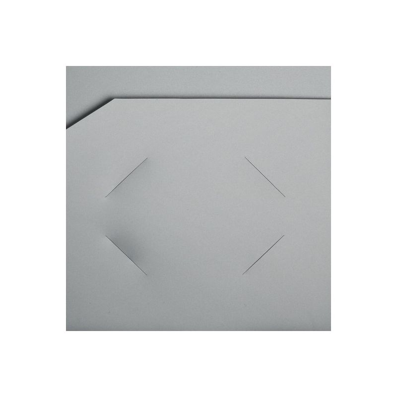 JAM Paper Heavy Duty 2-Pocket Plastic Folders Silver 6/Pack (383HSIA), 5 of 6