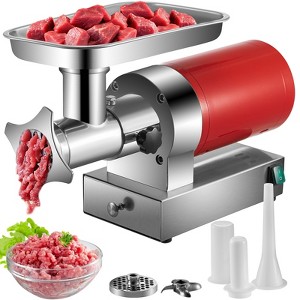 VEVOR Electric Meat Grinder, 661 Lbs/Hour1100 W Meat Grinder Machine, 1.5 HP Electric Meat Mincer with 2 Grinding Plates, Red - 1 of 4