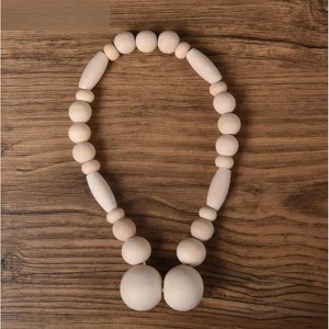 Boho Wooden beads Curtain Tieback - 1 of 4