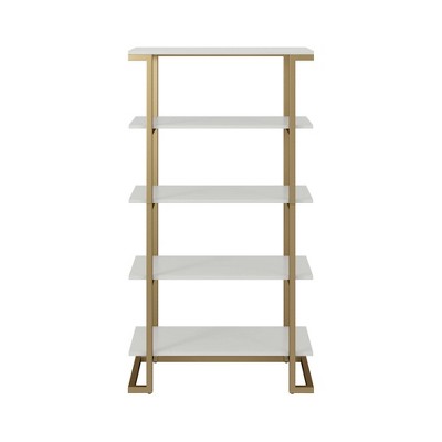 target white ladder bookshelf