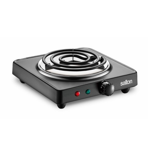 Courant 1000 Watts Portable Single Electric Burner, Stainless Steel Design