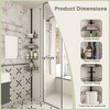 SEVOBAL Utility Storage Shelves, Tension Pole Shower Caddy with 4 Adjustable Baskets for Bathroom Organization, Black, 15"*4"*123" - 3 of 4