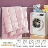 Angel Sar Queen Pink Duvet Insert, All-Season Plush Microfiber Comforter, Hypoallergenic Lightweight Duvet for Queen & King Beds, Machine Washable - 2 of 4
