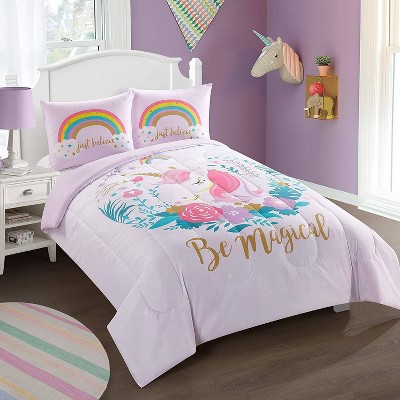 Full Be Magical Comforter Set Light Pink - Heritage Club