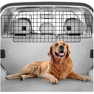 rabbitgoo Dog Car Barrier for SUVs, Adjustable Large Pet Gate, Universal-Fit Divider Cargo Net,  Travel, Standard Model - 1 of 1