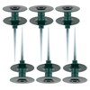 Maggift Landscape Equipment Parts and Accessories, Garden Hose Guide Spikes 6PCS with Heavy-Duty Swivel Caps, Green, 3.7"*3.7"9.84" - 3 of 4