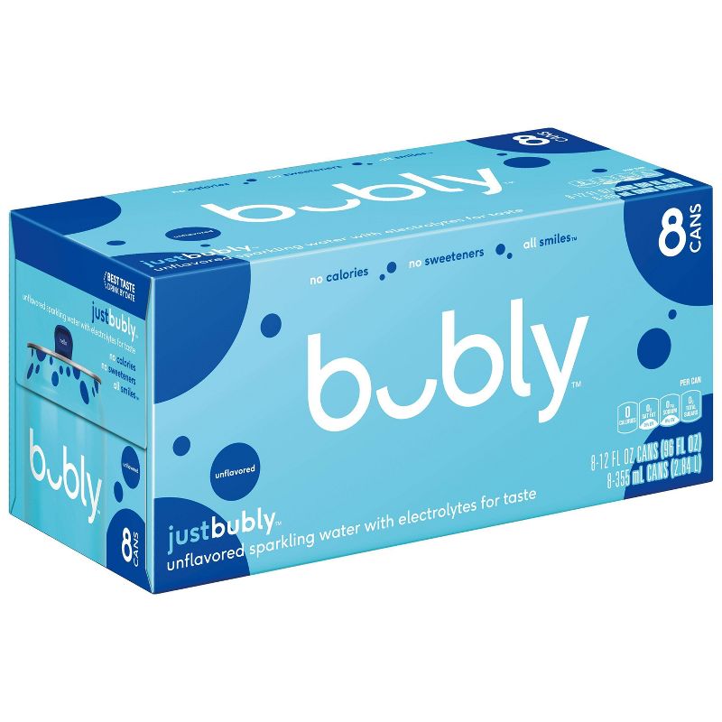 bubly just bubly Sparkling Water - 8pk/12 fl oz Cans, 3 of 5