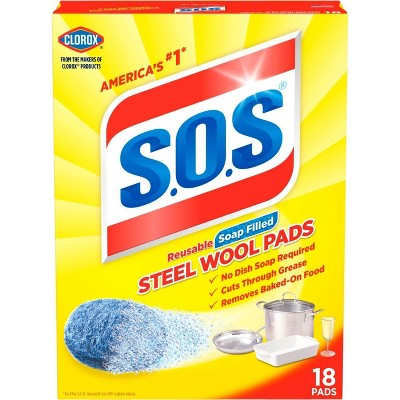 S.O.S Steel Wool Soap Pads 18 Ct