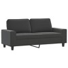 vidaXL 2-Seater Sofa Dark Gray 55.1 in. Microfiber Fabric - 2 of 4