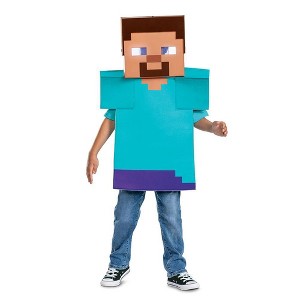Mojang Synergies AB Minecraft Kids' Steve Light Up Halloween Costume Accessory Kit One Size Fits Most: Mask & Overlay Set - 1 of 4