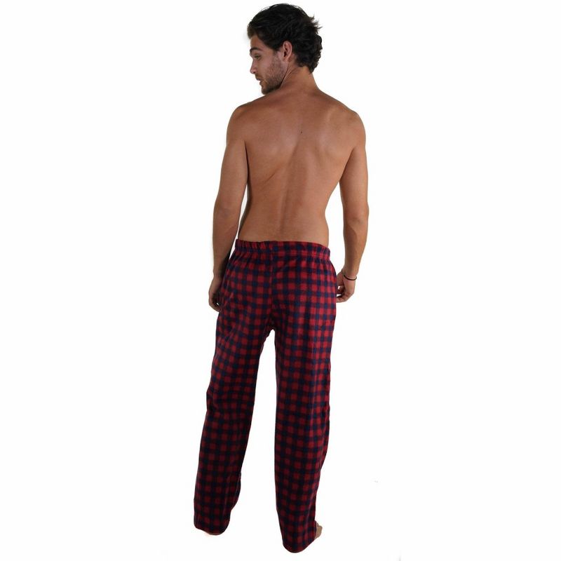 Members Only Men's Fleece Sleep Pant with Two Side Pockets - Multi Colored Loungewear, Relaxed Fit Pajama Pants for Men, 4 of 5