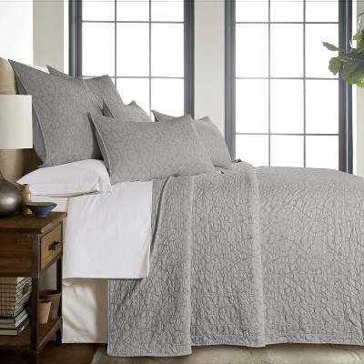 Queen Marta Bedspread Set Light Gray - Homthreads