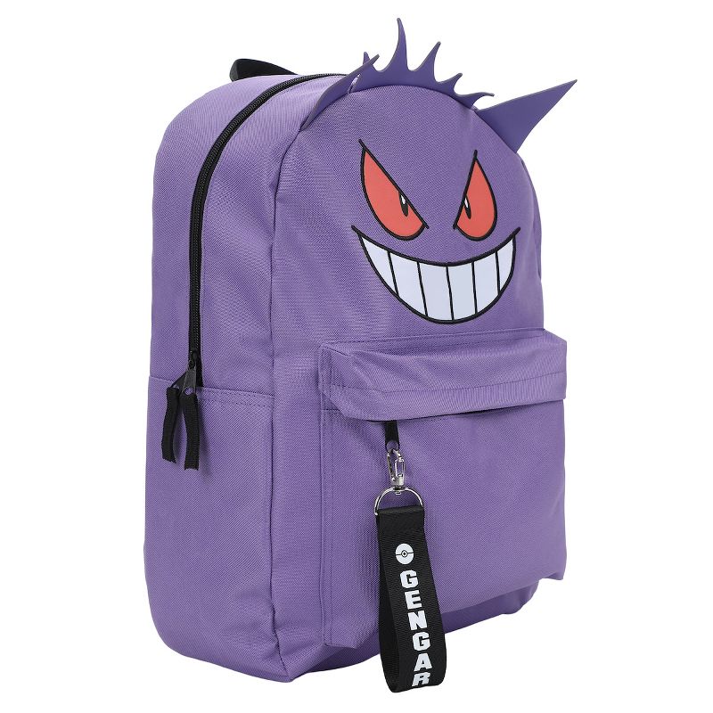 Pokemon Gengar Character 16" Backpack with Chunky Webbing Strap, 3 of 7