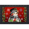 Briarwood Lane Winter Doormat 30x18 Indoor Outdoor Snowman With Cardinals For Winter Doormat - 2 of 4