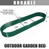 Rbied 12 x 2 x 1 ft. Galvanized Steel Oval Outdoor Raised Garden Beds Anti-Rust Metal Planter Box for Garden (1-Pack) - 2 of 4
