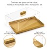 Acrylic Cake Stand with Dome | Elegant Serving Trays with Clear Lid | Perfect Cake Cover Loaf Cake & Dessert Log for Wedding & Kitchen - Elavain - 2 of 4