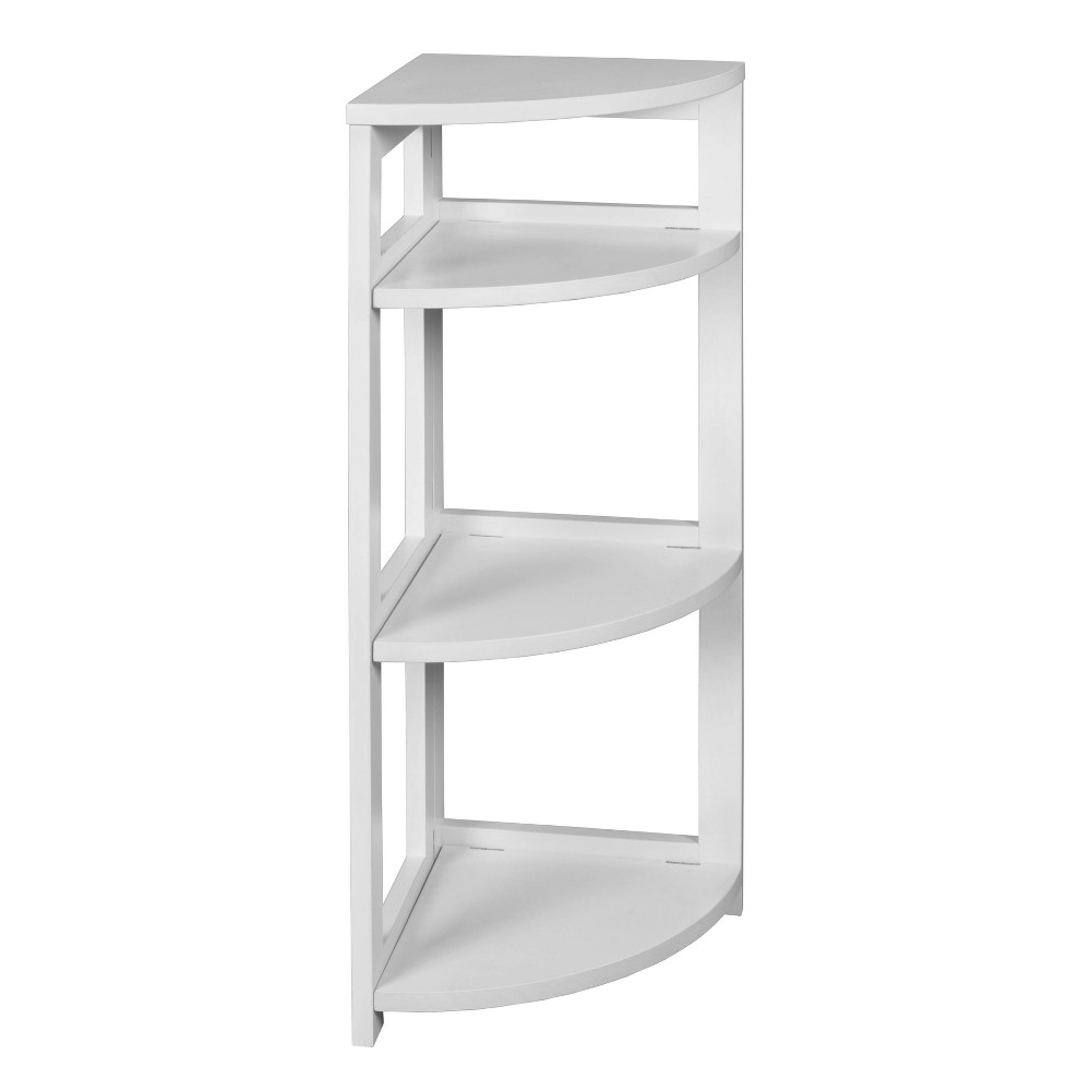 Photos - Garden & Outdoor Decoration 34" Cakewalk High Corner Folding Bookcase White - Regency