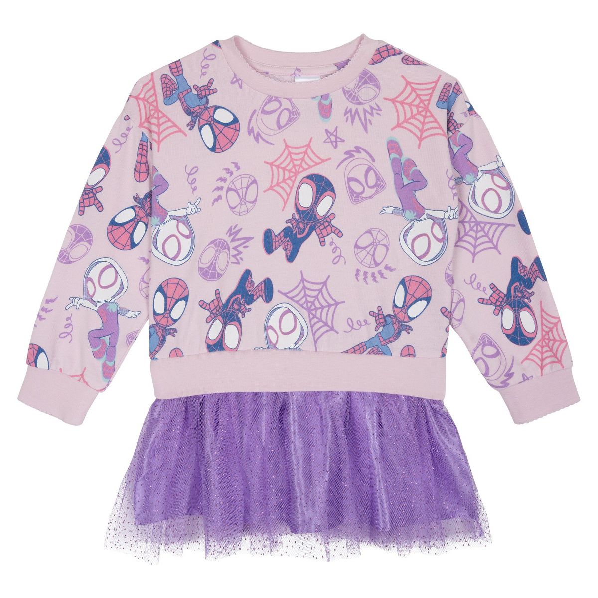 Marvel Spider-Man Girls' Cosplay Tutu Dress Little Kid to Big Kid