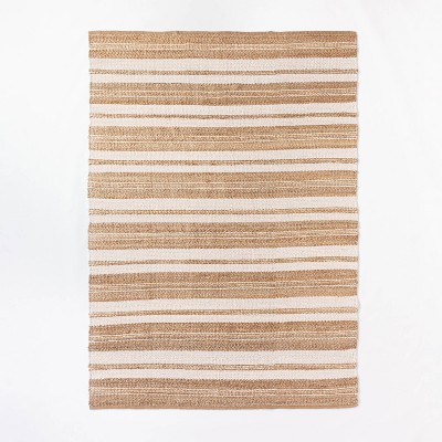 7'x10' Riverton Striped Jute/Wool Area Rug Tan - Threshold™ designed with Studio McGee
