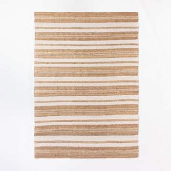 Riverton Striped Jute/Wool Area Rug Tan - Threshold™ designed with Studio McGee
