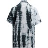 LA LEELA Men's Button Down Hawaiian Shirt Stylish Beach Short Sleeves Aloha Party Casual Tops Summer Funky Holidays Shirts M Ash, Light Tie Dye - 2 of 4