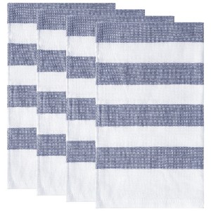 Unique Bargains Cotton Absorbent Decorative Kitchen Towels Sets 17" x 27" - 1 of 4