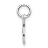 Black Bow Jewelry 14k White Gold, Sadie Collection, Mini Satin Script Initial T Charm - 2 of 4