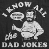 Mens Funny T Shirts I Know All The Dad Jokes Sarcastic Graphic Novelty Tee For Men - Crazy Dog Men's T Shirt Gift for Dad - 2 of 4