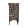 Set of 2 Island Breeze Sea Grass Dining Chairs Brown - Treasure Trove Accents: Upholstered, Acacia Wood Legs - 2 of 4