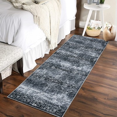 2x6 Machine Washable Runner Rugs for Kitchen Entryway Laundry Room Modern Non-Slip Rug Runner Floor Carpet Ultra Thin Hallway Rug
